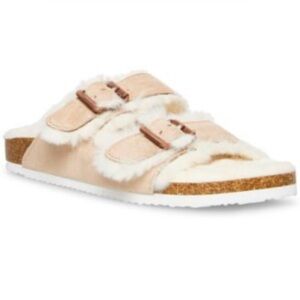 “NIB” Madden Girl Women's Butterfly Fluffy Footbed Sandals